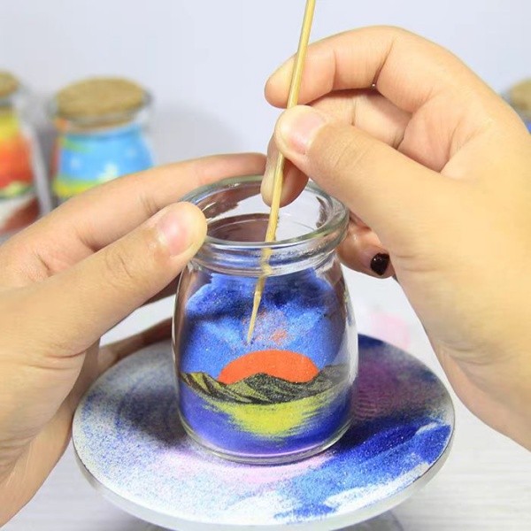 妇女节活动-瓶子里的沙画艺术-创意立体沙画- 三八活动三八妇女节活动女神节活动