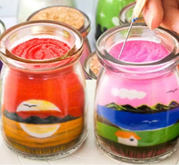 妇女节活动-瓶子里的沙画艺术-创意立体沙画- 三八活动三八妇女节活动女神节活动