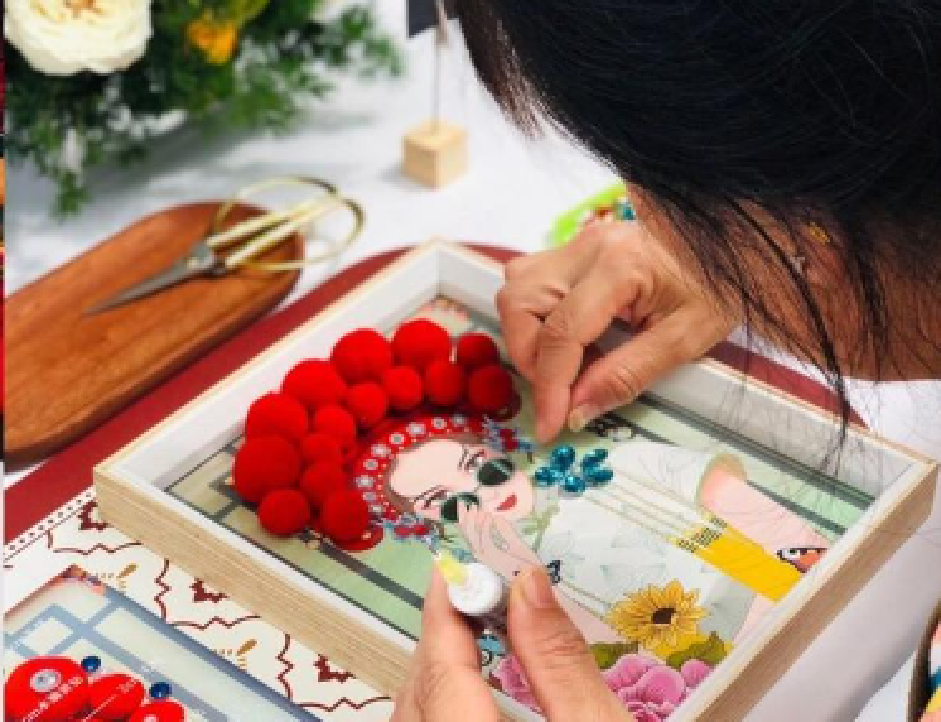 妇女节最受欢迎的活动-国潮戏曲相框DIY-弘扬优秀传统文化-三八妇女节团建活动