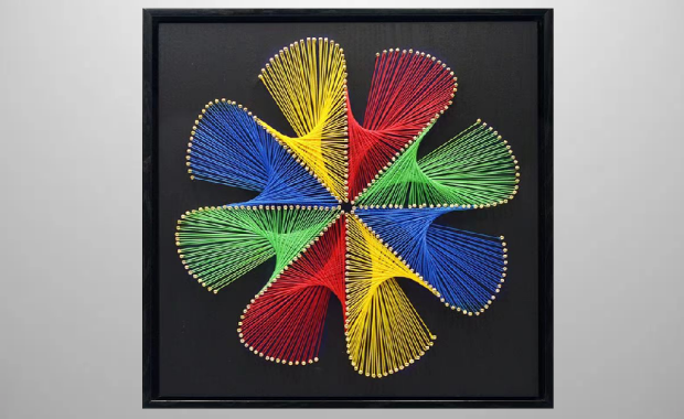  妇女节活动-手工钉子绕线画- 三八活动三八妇女节活动女神节活动