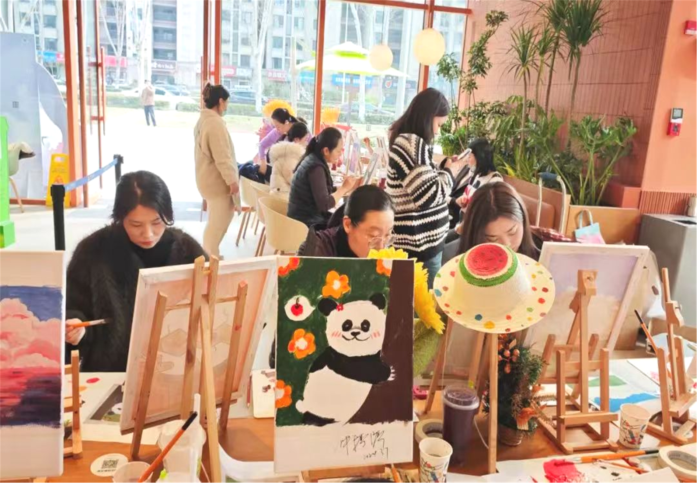 妇女节活动NO.11-油画-0基础也能绘出自己的天空- 三八活动三八妇女节活动女神节活动